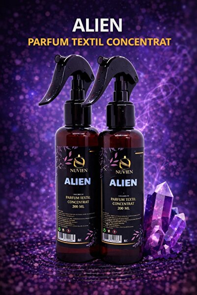 OEM Set 2 x Parfum Textil Concentrat Alien, 200 ml fiecare, Spray pentru Hain...