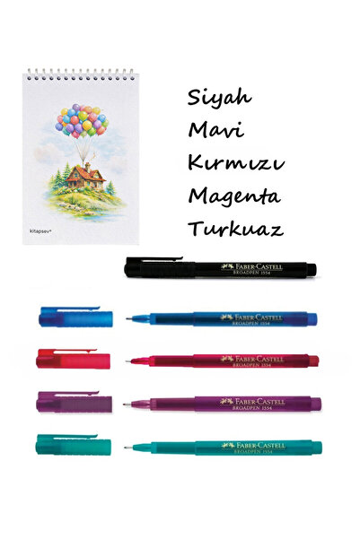 kitapsev Σετ σημειωματάριου A6 και στυλό Broadpen