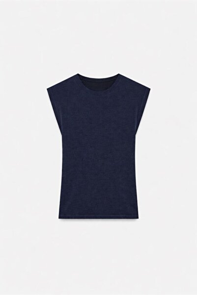 Hira Clothing تي شيرت/بلوزة/بودي/بلوزة بدون أكمام قطن عضوي قطع برقبة دائرية ط...