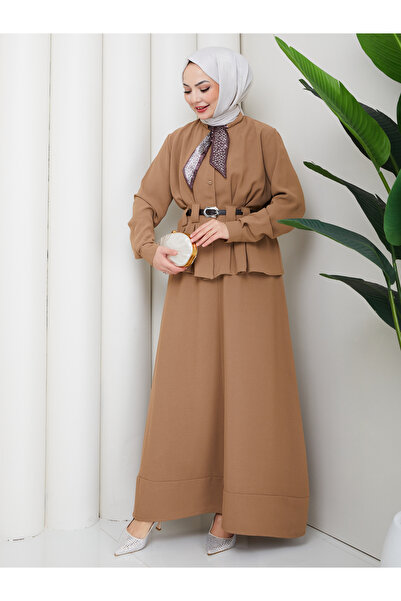 EFSUN MODA Set fustă cu eșarfă la gât, curea piese, pentru femei, testat.