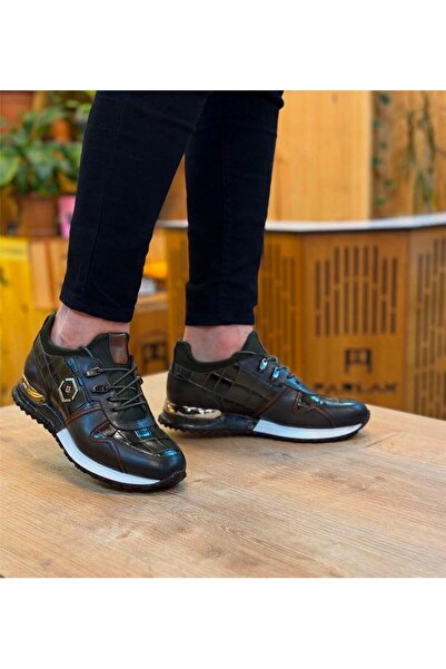 Parlak Streçli Hakiki Deri Tarz Ayakkabı