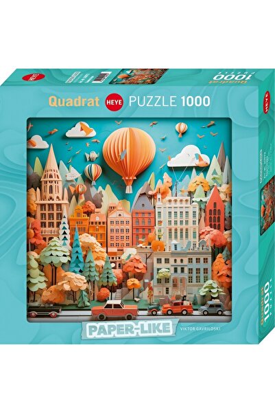 Heye Puzzle pătrat 1000 piese - Paper Like - Townscape (Heye-30072)