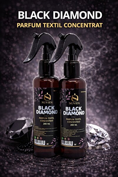 OEM Set 2 x Parfum Textil Concentrat Black Diamond, 200 ml fiecare, Spray pen...