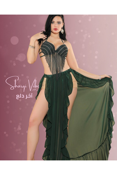 Sharqi Vibes Oriental Belly Dance Costume Outfit Suit - Butterfly
