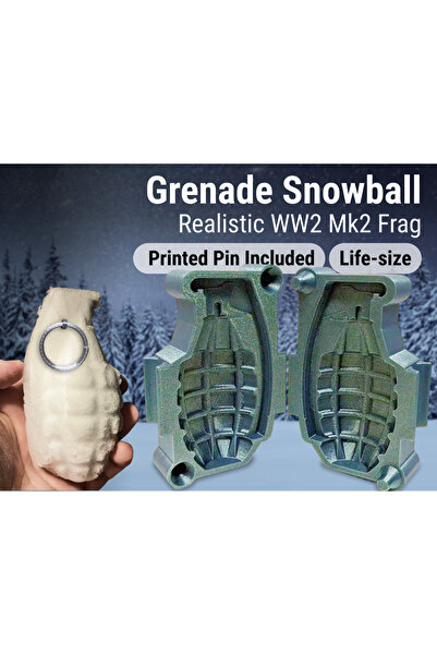 Titrek Toys El Bombası Formunda Kar Topu Yapıcı - Grenade Snowball Maker (Rep...