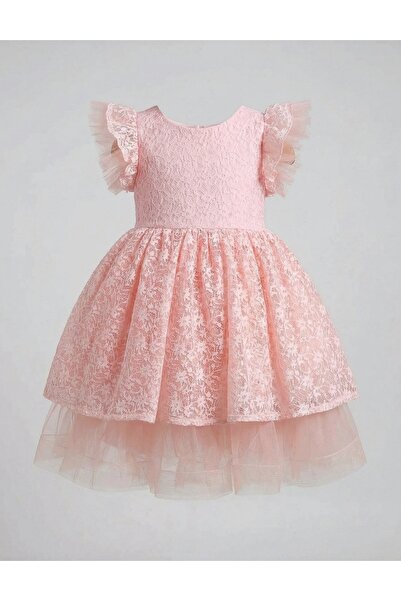 MiniKids Rochita cu broderie, Kiara, model roz