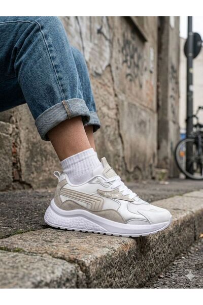 SOLAZER Women's Silver Sneakers Casual Sports Shoes 086