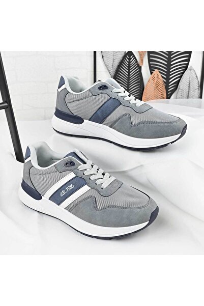 Tmall Men's sports shoes, made of -friendly leather, B4069, Light blue