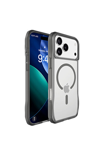 Buff iPhone 17 Pro Max MagSafe Octa Shield Kılıf - Koyu Gri
