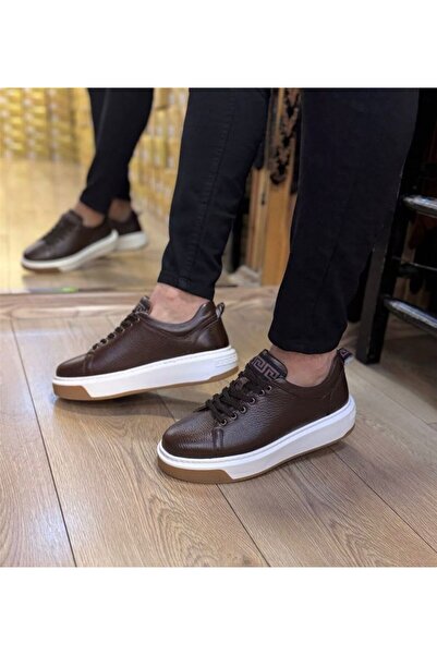 Parlak Kalın Taban Günlük Sneakers Ayakkabı