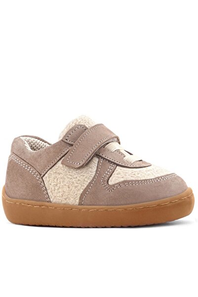 Rakerplus Bob Genuine Leather Cream Sand Fluffy Barefoot Velcro Elastic Baby ...