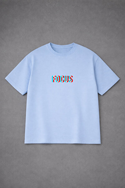 VODEXA Υπερμεγέθη T-Shirt COLOR FOCUS με στάμπα, 100% βαμβακερό, άνετη εφαρμογή