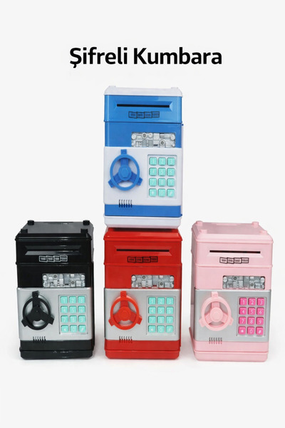 TeknoEser Şifreli Kumbara – Çocuklar İçin Şifreli Para Biriktirme Kasası | El...