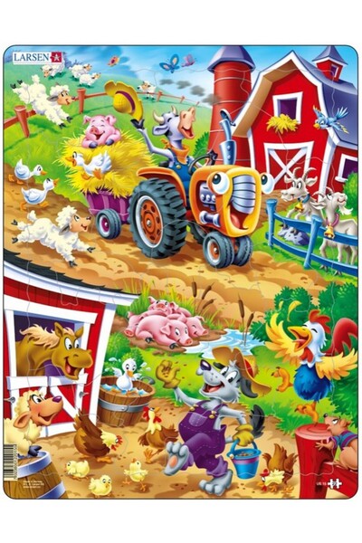 Larsen Puzzle - Barnyard, 22 piese (48730)