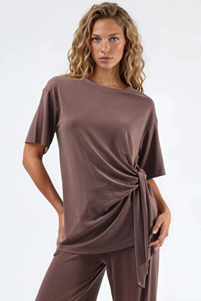 Hiccup Μπλούζα BUSEM με λεπτομέρεια δεσίματος, λαιμόκοψη ποδηλάτου, Modal, χα...