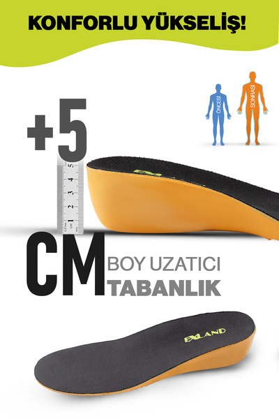 Saule 5 CM Boy Yükseltici Tabanlık – Gizli Boy Uzatan Ayakkabı İçi Tabanlık (T5)