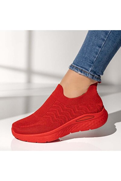 Modlet.ro Women's red thick-sole espadrilles MOD14210