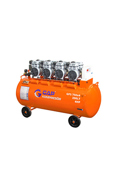 GAP KOMPRESÖR 200 lt Sessiz ve Yağsız Hava Kompresörü