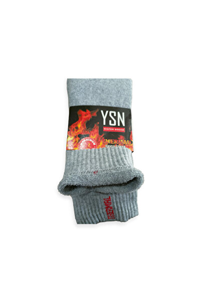 efmues Thermal socks winter terry thermal socks gray color size 40-44