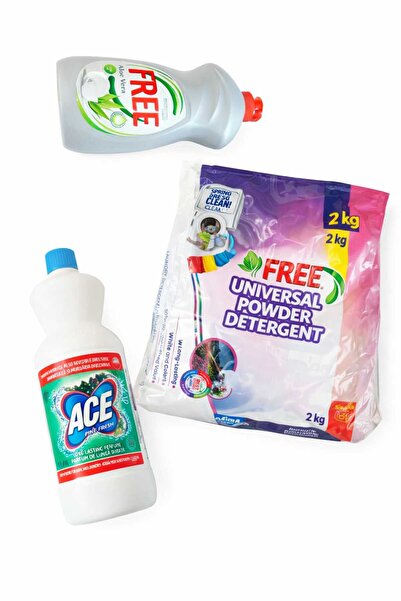 FREE PACHET PROMOTIONAL Detergent pudra universal lavanda 2 kg+ ACE 1L+ det v...