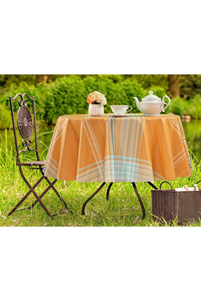 Madame Coco Farrant Pvc Table Cloth - Yellow - 140 cm