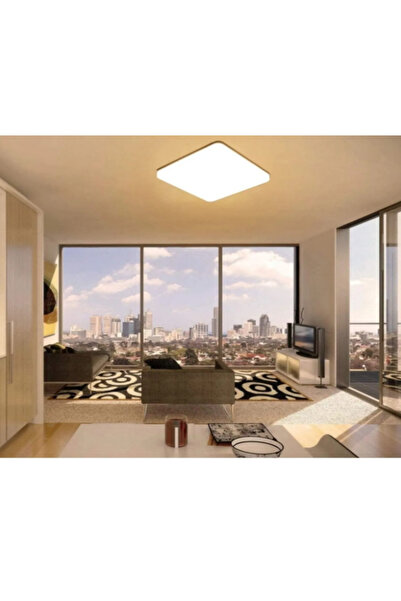 Saule Gün Işığı 3200K Sarı Işık Kare Modern Led Panel Armatür Avize Aplik Tav...