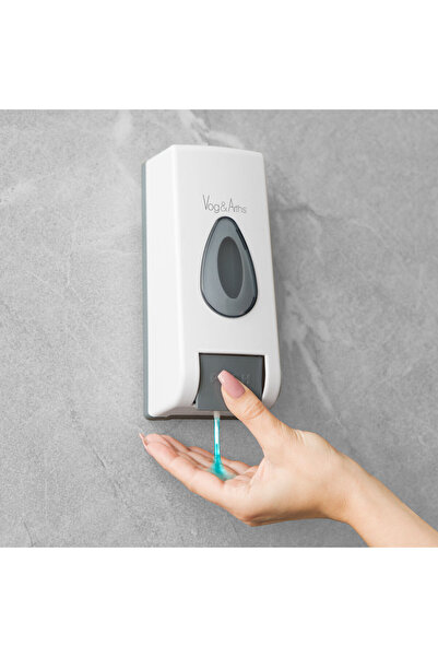 Vog und Arths Soap dispenser with manual pump - 350 ml - wall-mounted - white