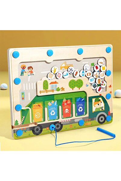 OEM Joc de labirint cu reciclare din lemn – Puzzle Montessori
