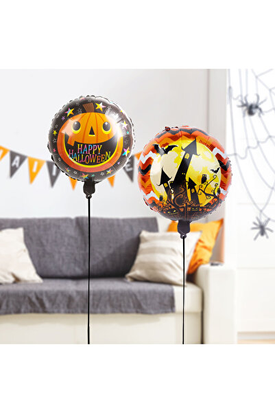 FAMİLY Halloween balloon set - pumpkin & castle - 2 pcs/pack