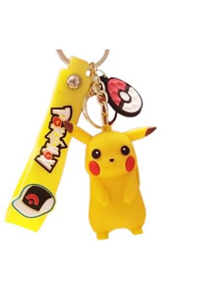 OEM Breloc din silicon Pokemon Pikachu, galben, 6 cm