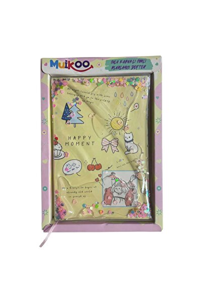 muikoo Glittery Planner Notebook with Waterproof Cover