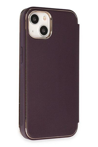 Shauan Shaun iPhone 14 Case with Dolpin Cover - Leather N Purple 8645123