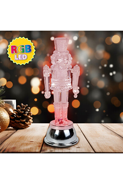 FAMİLY Decoratiune Craciun, soldatel LED RGB, 15x5x5 cm, figurina luminoasa c...