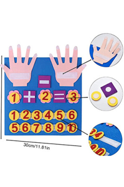 OEM Numărarea degetelor din pâslă Montessori: Adunarea și scăderea