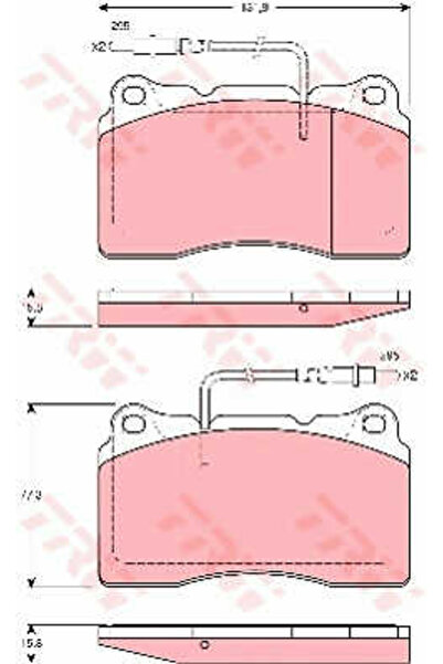 TRW Brake pad set, disc brake GDB1431