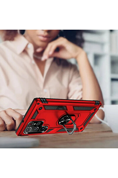 Shauan Shaun Samsung Galaxy S23 Ultra Case Sofia Ring Silicone Cover - Red 86...