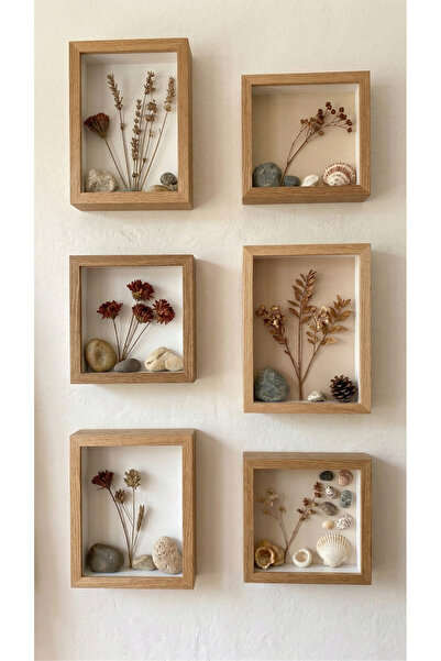 Nowella Home Bohem Tarzı 6’lı Derin Box Çerçeve Seti - Antre ve Salon İçin Do...