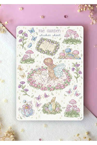 LABELOVE مجموعة ملصقات حديقة الفيروزات A5 - ملصقات تزيينية ذات طابع حديقة الف...