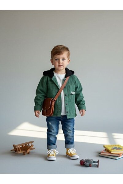 Zekids Boy's Design Hooded Jacket