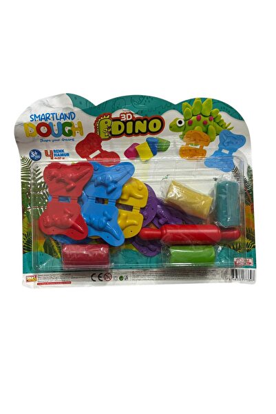 MGS OYUNCAK Smartland Dough 3D Dino Play Dough Set