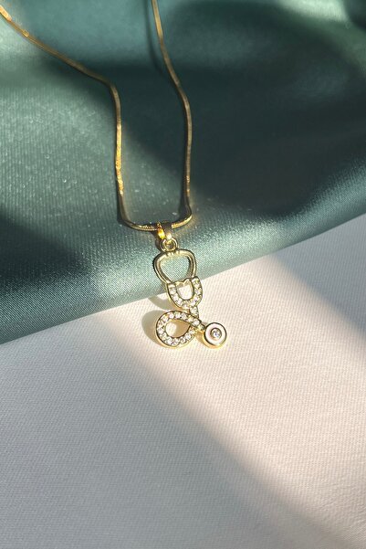 Berilya Aksesuar قلادة فولاذية على شكل سماعة طبية