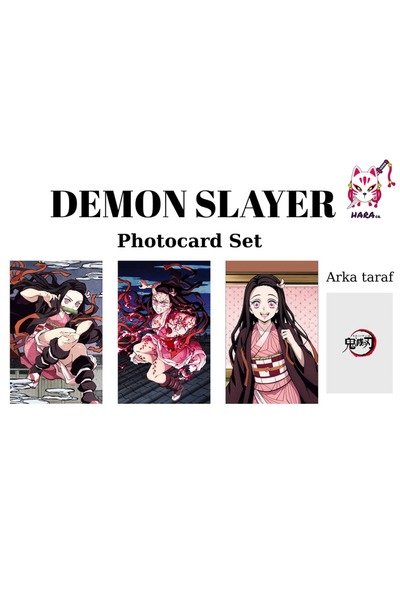 Hara Company Demon Slayer Anime Nezuko Kamado Anime Set Fotokartica / Set Kol...