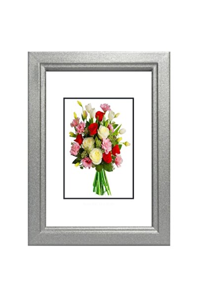 Nasticom Classic wooden photo frame, 30 x 40 cm, Silver, Romanian Product