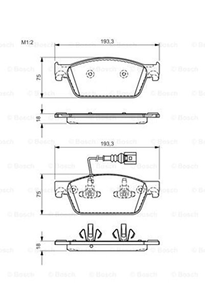 Bosch Brake pad set, disc brake 0 986 494 553