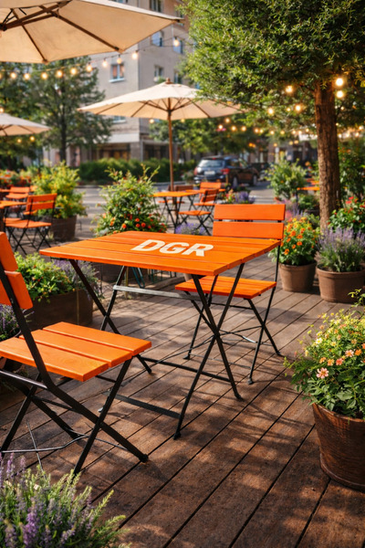 DGR Mutfak Kamp ve Kafe İçin El Yapımı 1 Adet Masa 2 Adet Sandalye