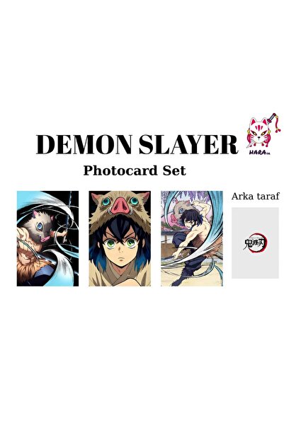 Hara Company Demon Slayer Anime Inosuke Hašibira Anime Set Fotokartica / Set ...