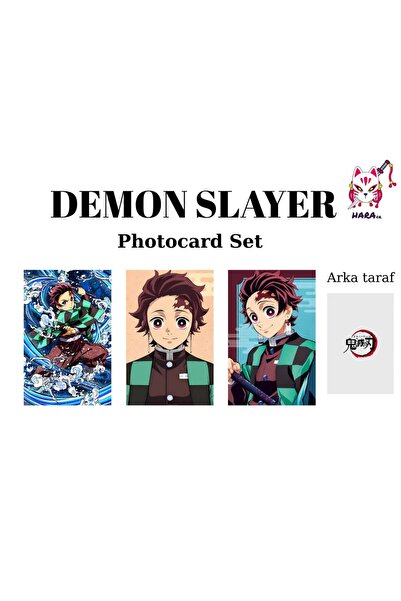 Hara Company Demon Slayer Anime Tanjiro Kamado Anime Set Fotokartica / Set Ko...