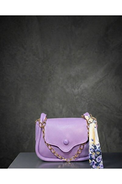 Sakız Ağacı Kadın Mor El Omuz Çantası
