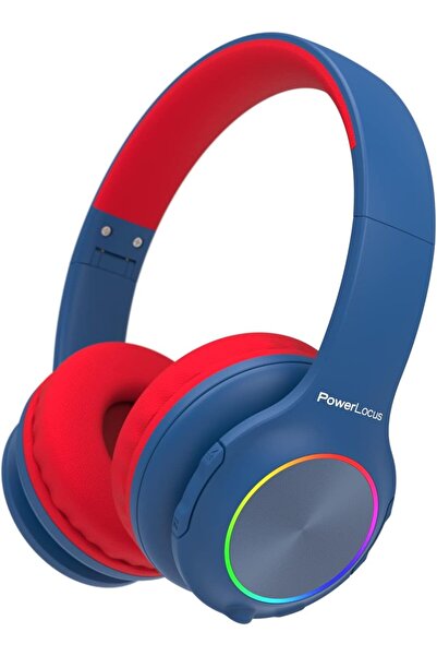 PowerLocus Kids Bluetooth Headphones, LED Lights, 94dB Limit, Foldable, Mic, ...