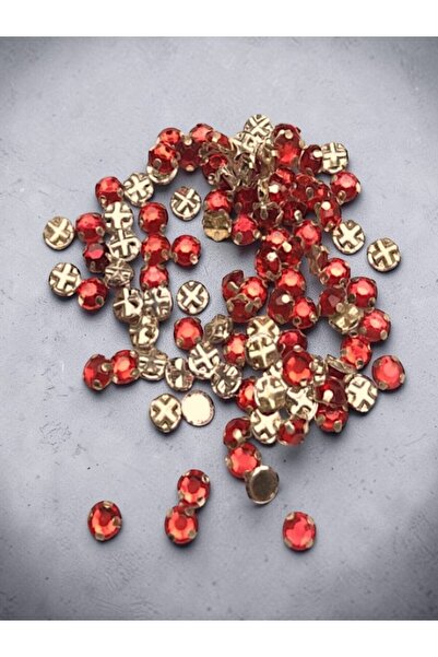 Armada 50 de bucăți de diamante Beyoğlu, model cu carcasă, piatră roșie ce po...